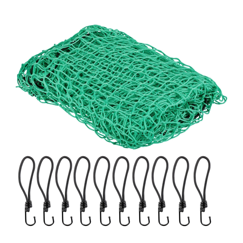 Rete di protezione per rimorchio sicura 2,5 x 3,5 m installazione rapida con ganci in plastica verde 13_0012541