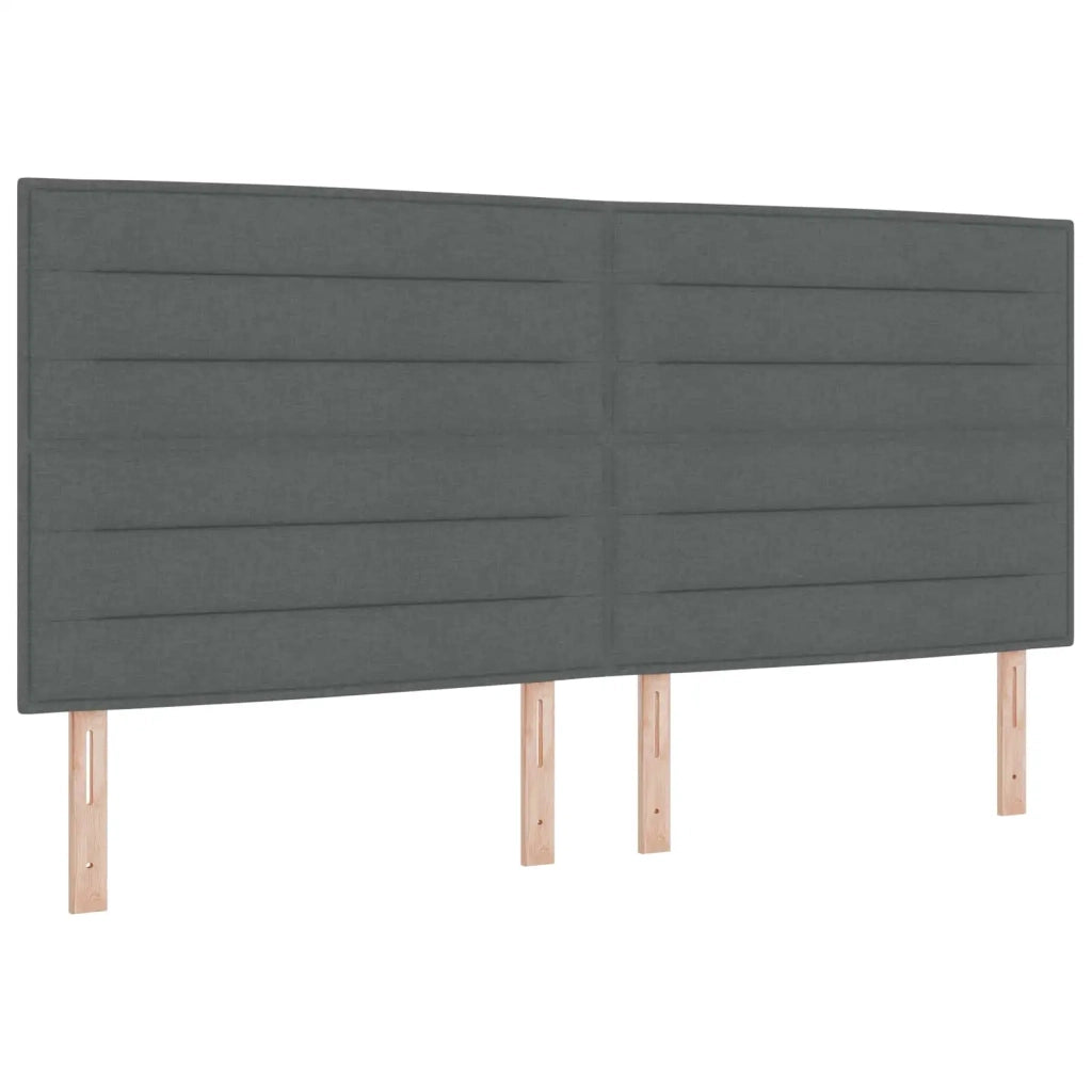 Letto con contenitore e materasso Grigio Scuro 200 x 200 cm 3458581