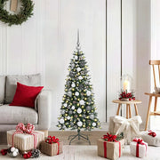 Albero di Natale artificiale con 150 LED Verde 120 cm 3395795