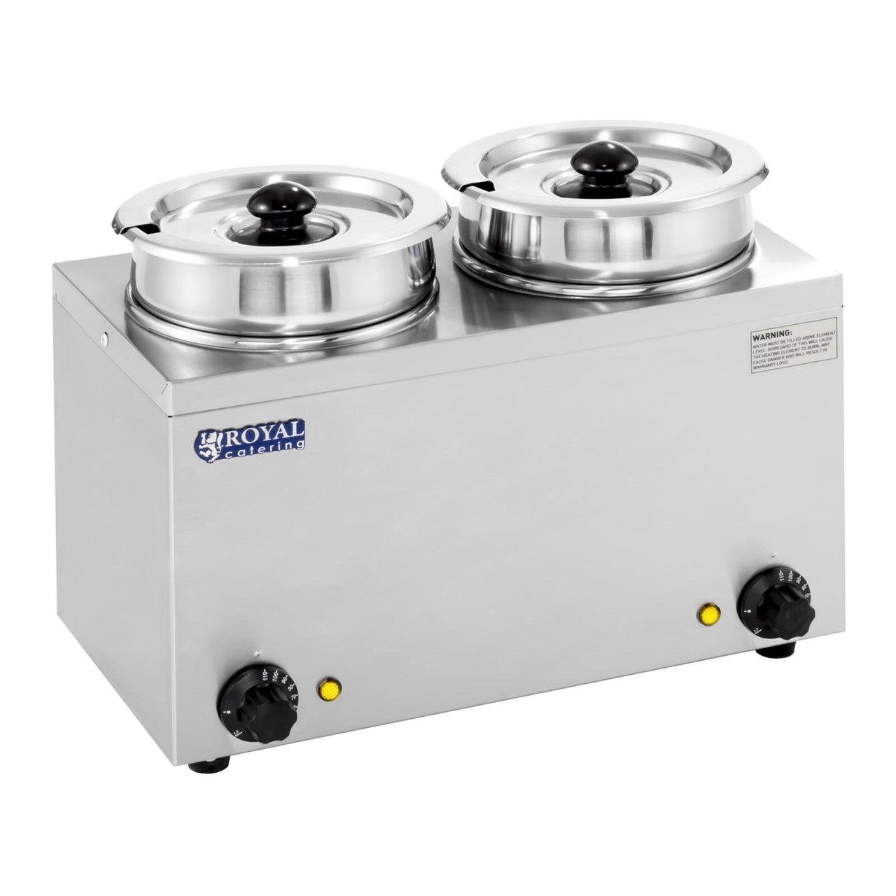 Dosatore per zuppe - 2 x 2,75 litri - 300 watt acciaio inox 14_0000149