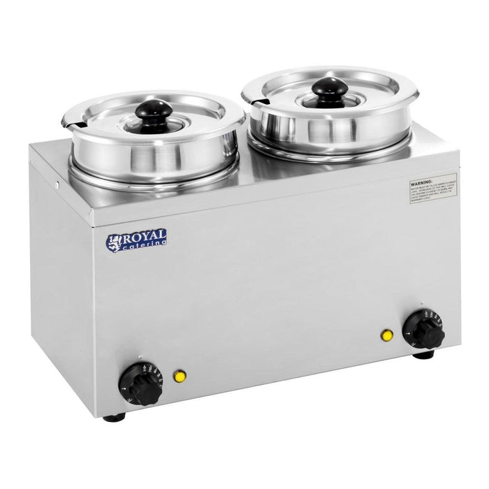 Dosatore per zuppe - 2 x 2,75 litri - 300 watt acciaio inox 14_0000149