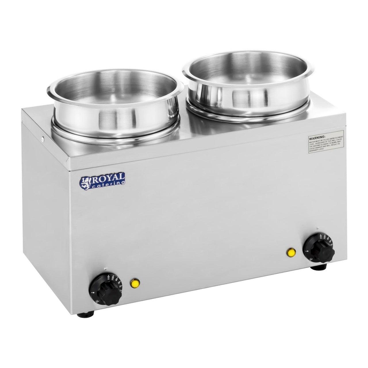 Dosatore per zuppe - 2 x 2,75 litri - 300 watt acciaio inox 14_0000149