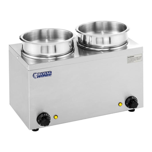 Dosatore per zuppe - 2 x 2,75 litri - 300 watt acciaio inox 14_0000149