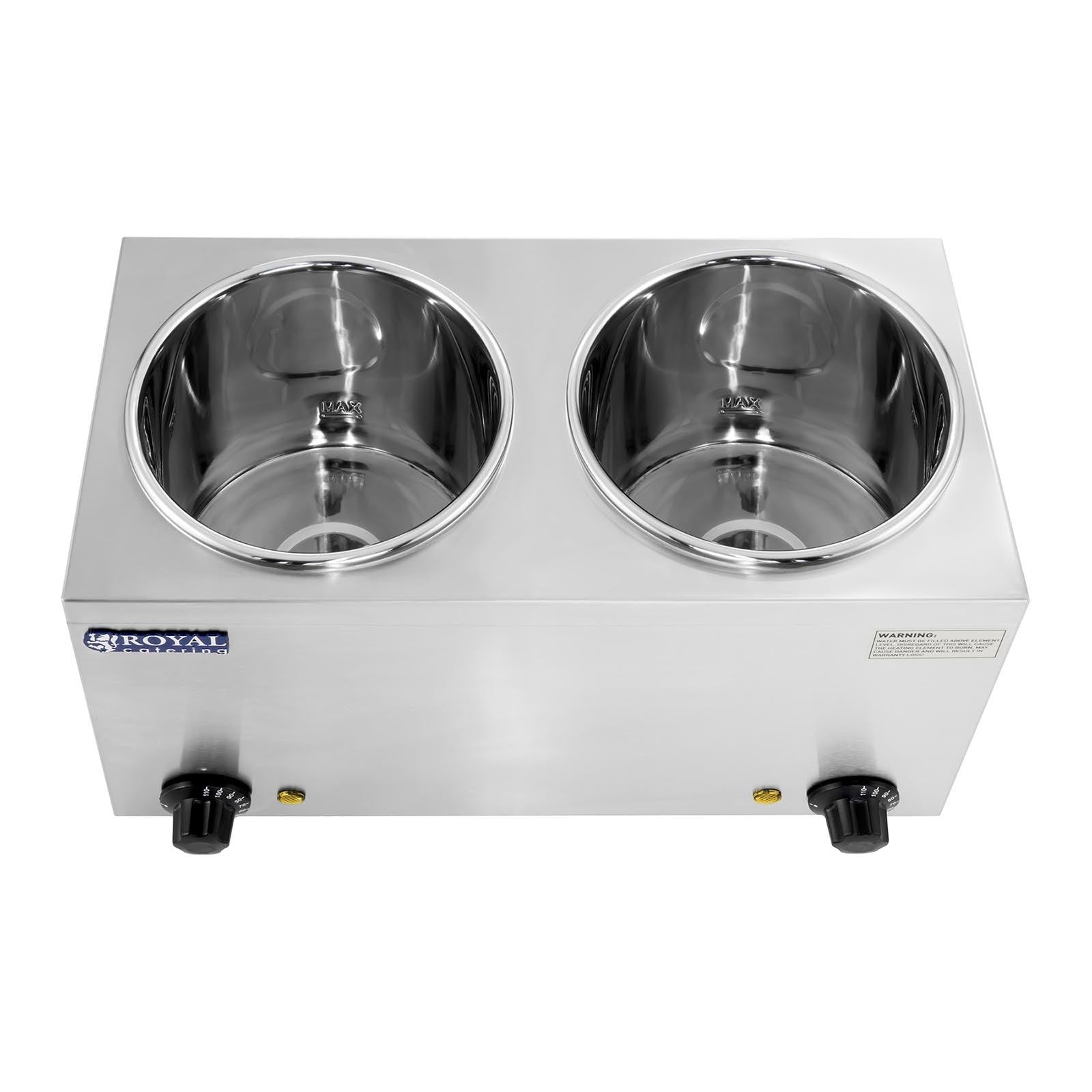 Dosatore per zuppe - 2 x 2,75 litri - 300 watt acciaio inox 14_0000149