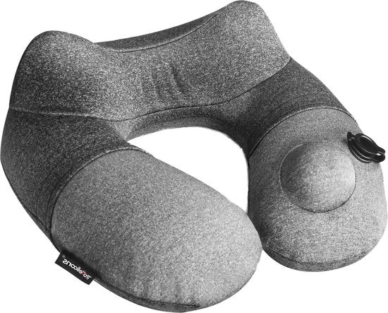 Cuscino gonfiabile per viaggi - cuscino per viaggiare in aereo - design migliorato di supporto - dormire in auto - confortevole e trasportabile