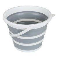 SECCHIO PIEGHEVOLE MULTIFUNZIONE 10L GRIGIO/BIANCO - GRIGIO/BLU