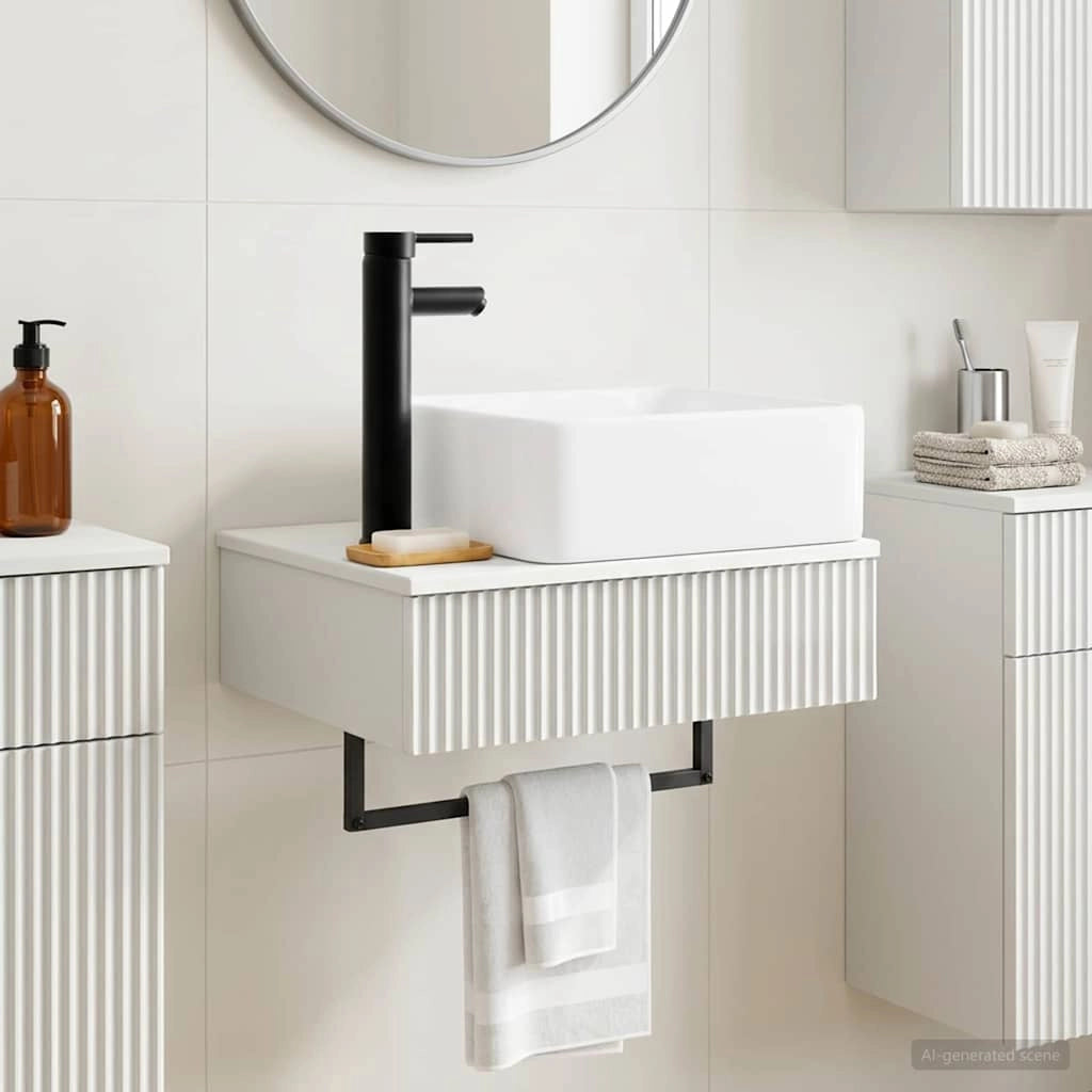 Lavabo da Parete Bianco Lucido 50 x 41 x 39 cm 890192