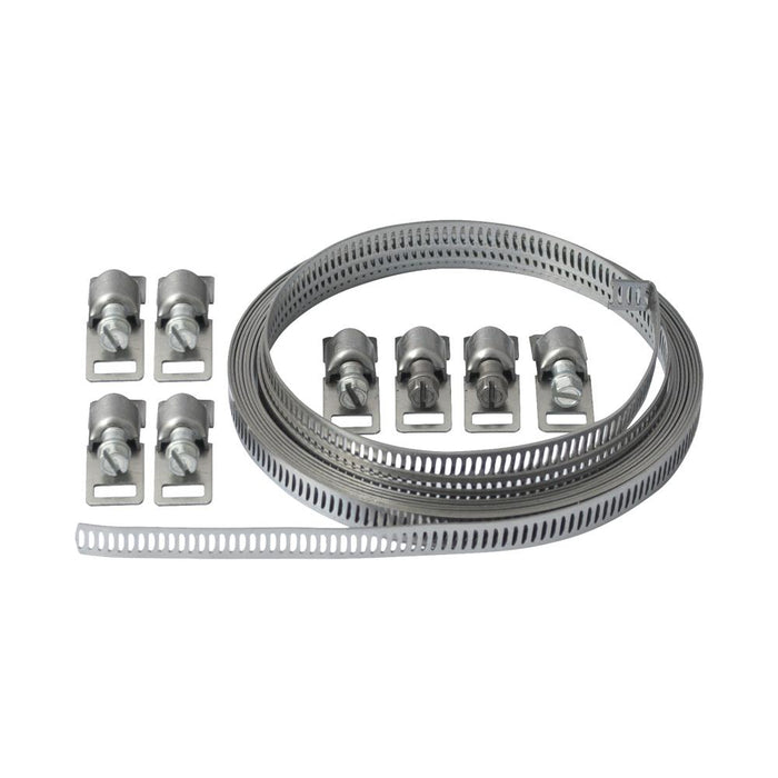 Kit nastro inox l 3 m, 8 cremagliere con adattatori