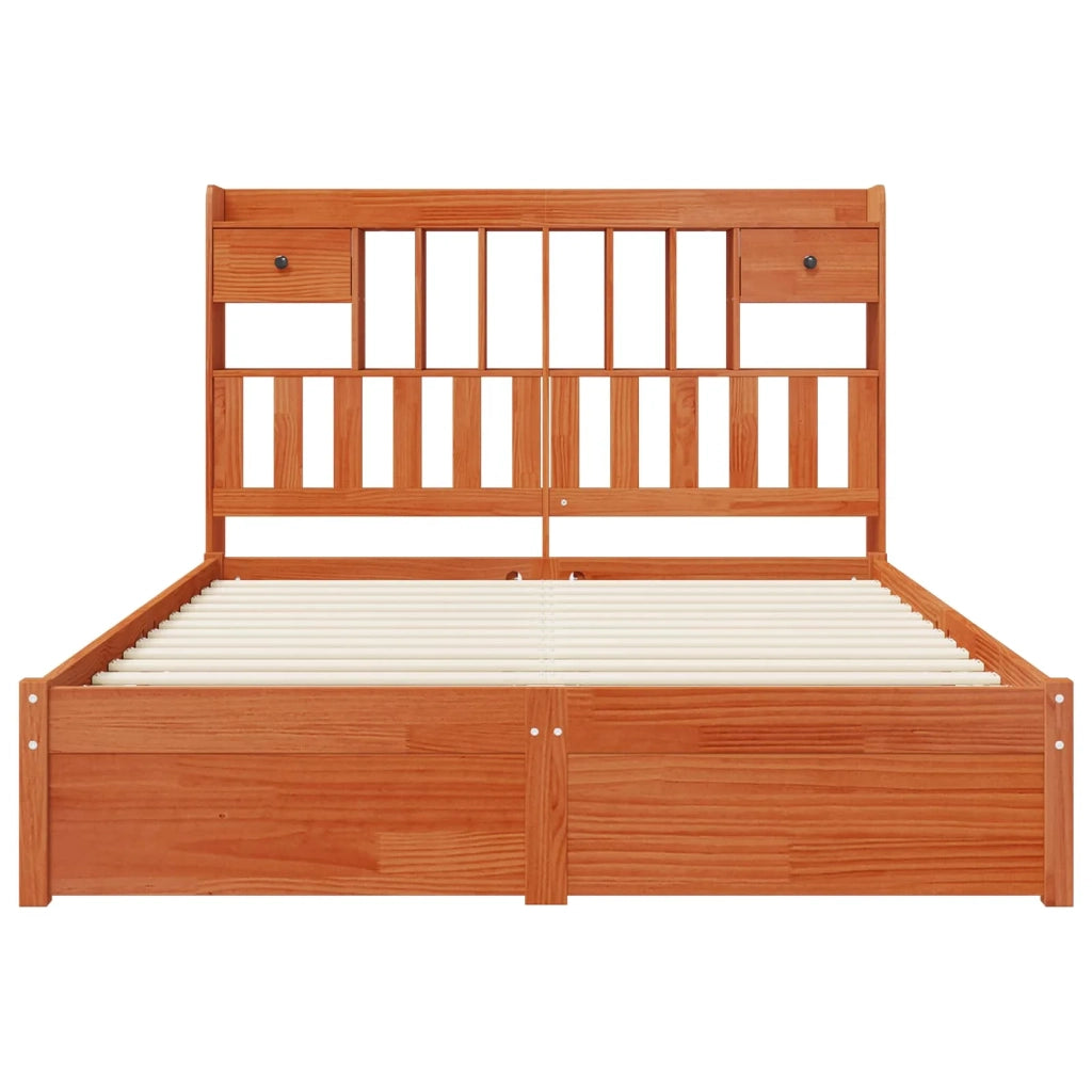 Libreria Struttura Letto con testiera Legno di Pino Massello 3423797