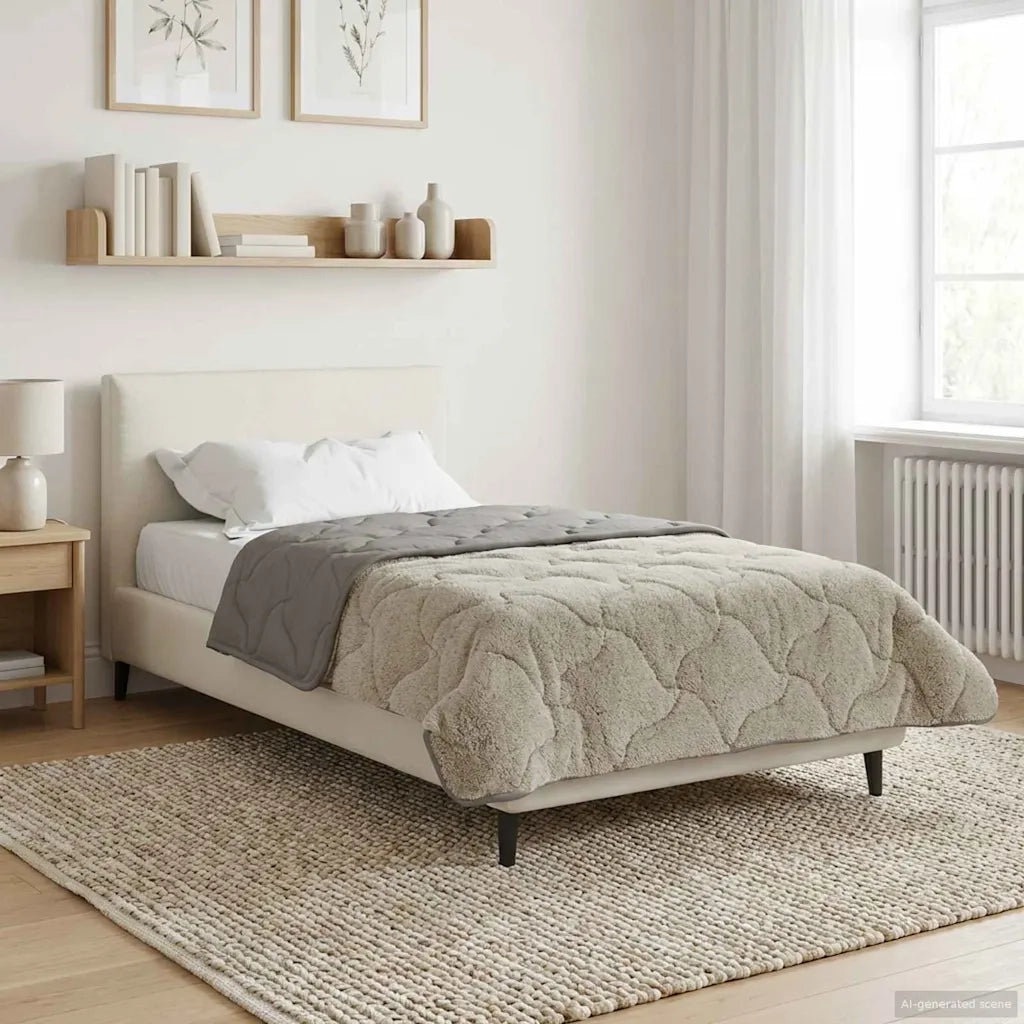 Duvet Estivo Trapuntato Grigio chiaro 140 x 220 cm