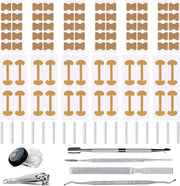 Set completo per il correttivo di unghie cresciute con 139 pezzi, adesivo per unghie con funzione di respiro e strumenti di manicure professionale per il trattamento del dolore e la cura delle unghie.
