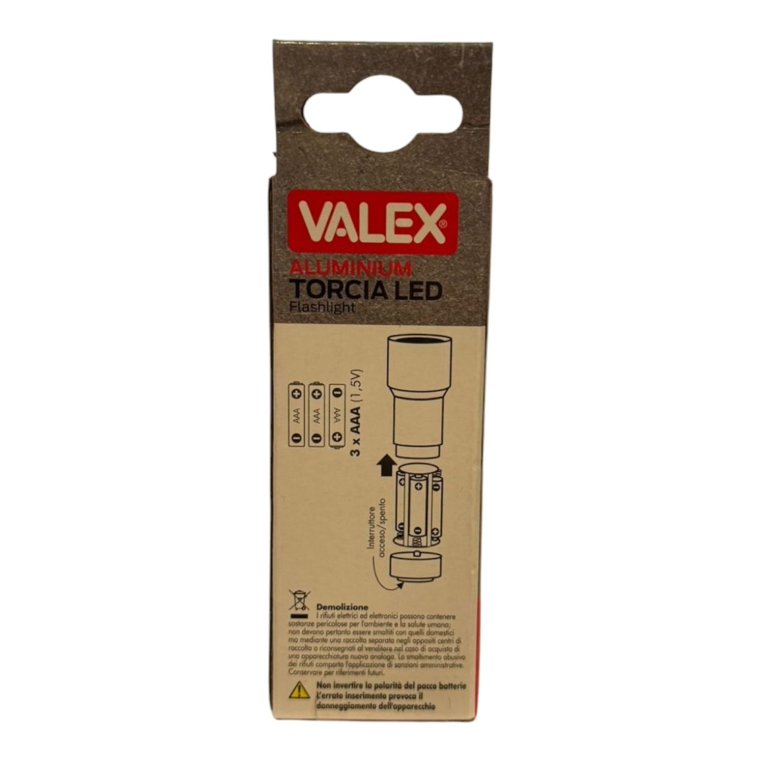 VALEX - TORCIA LED IN ALLUMINIO FLASHLIGHT