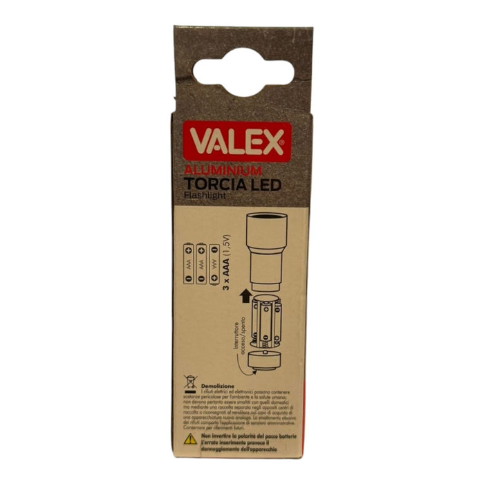 VALEX - TORCIA LED IN ALLUMINIO FLASHLIGHT