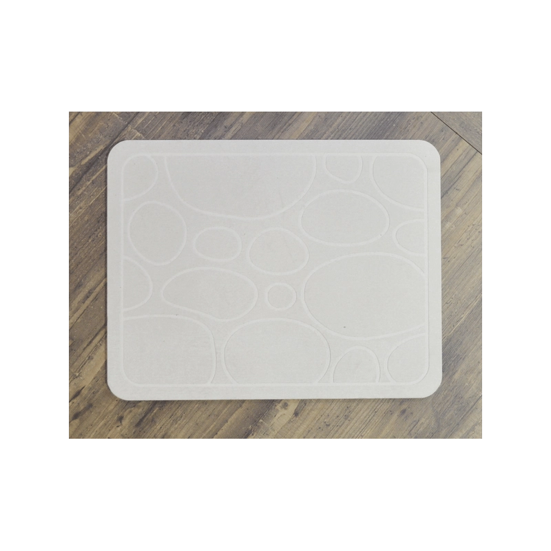 Tappeto da bagno rigido Mister Dry in farina fossile super assorbente asciugatura rapida traspirante anti acari uso interno 45x35 cm Mister Dry