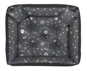 AIO FACTORY Letto per cani impermeabile 75x65 cm Silver Bones