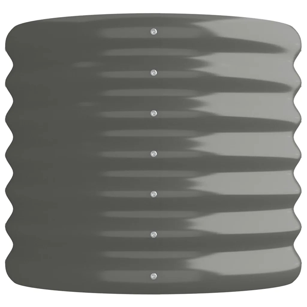 Letto Giardino Acciaio Zincato 114x40x36 cm Grigio 318864