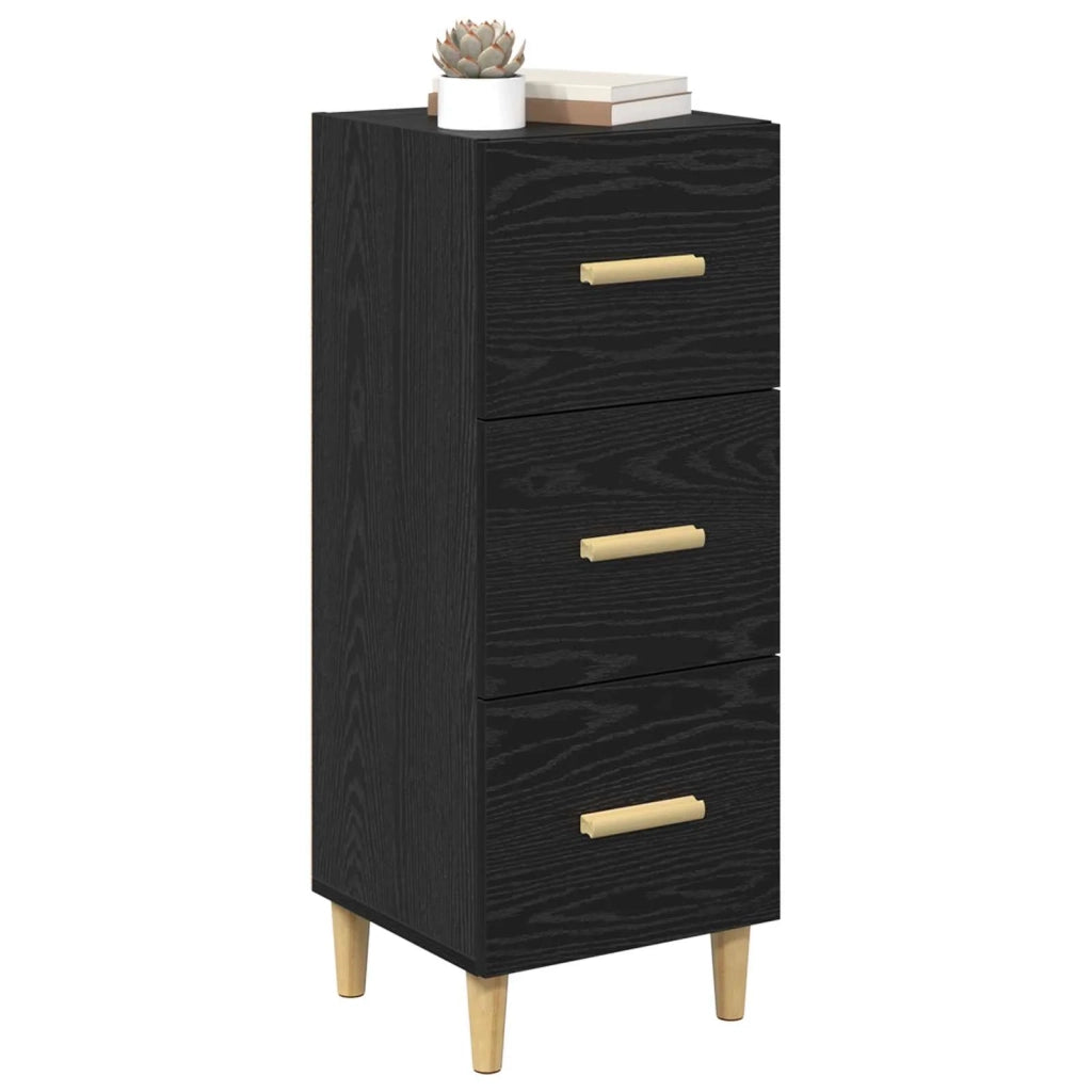 Credenza Rovere nero 34.5 x 34 x 90 cm Legno multistrato 880936
