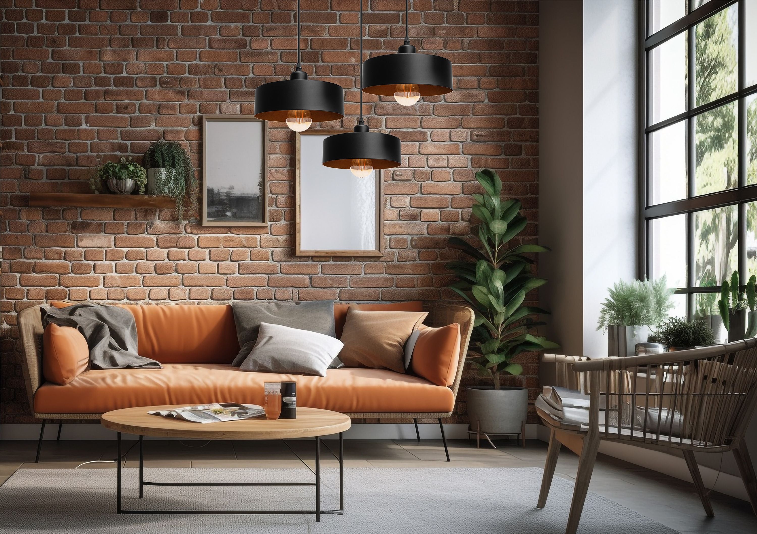 Lampada APP1334-3CP Black Gold