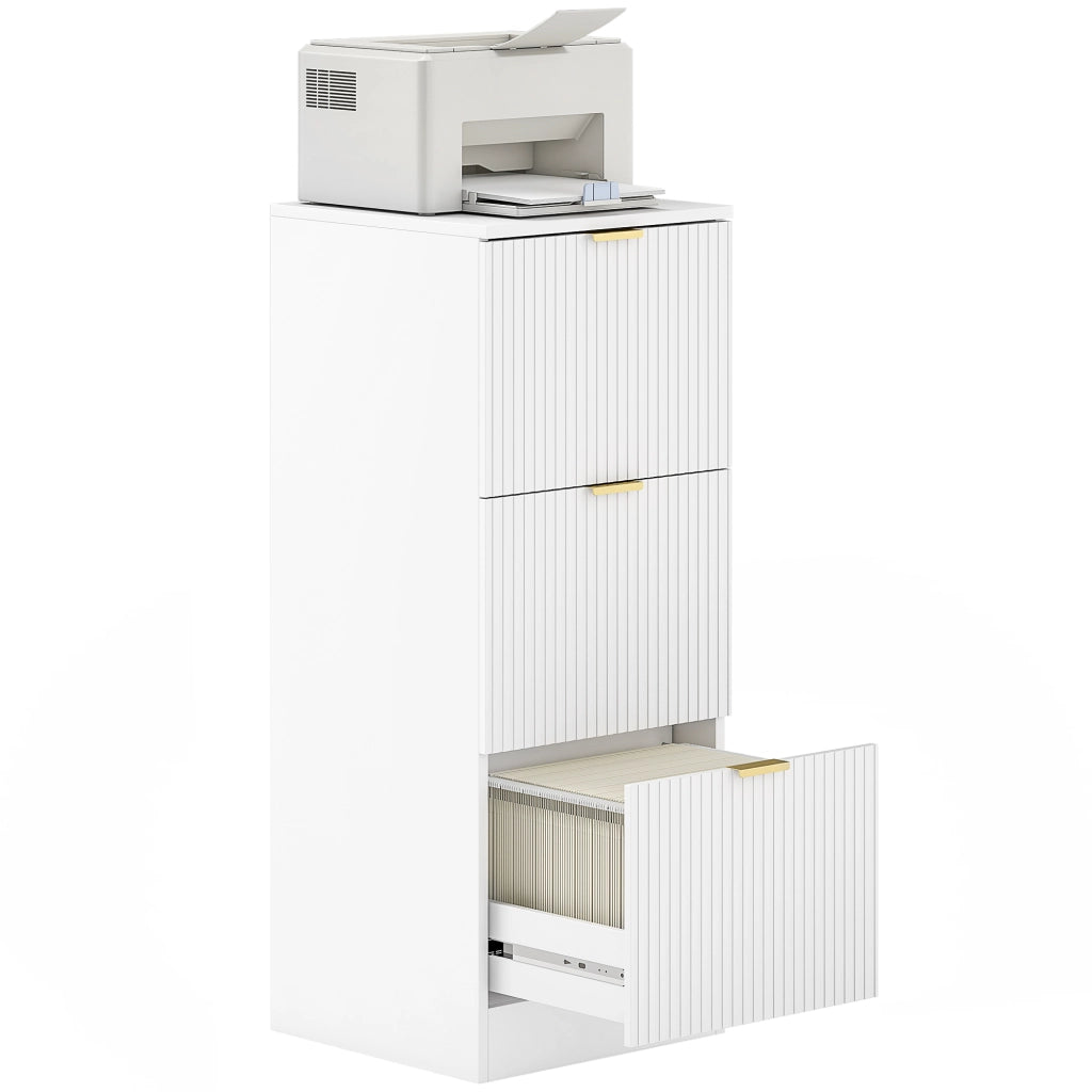 Scrivania con 3 cassetti ¨C Minimal ¨C Bianco 40x40x101 cm