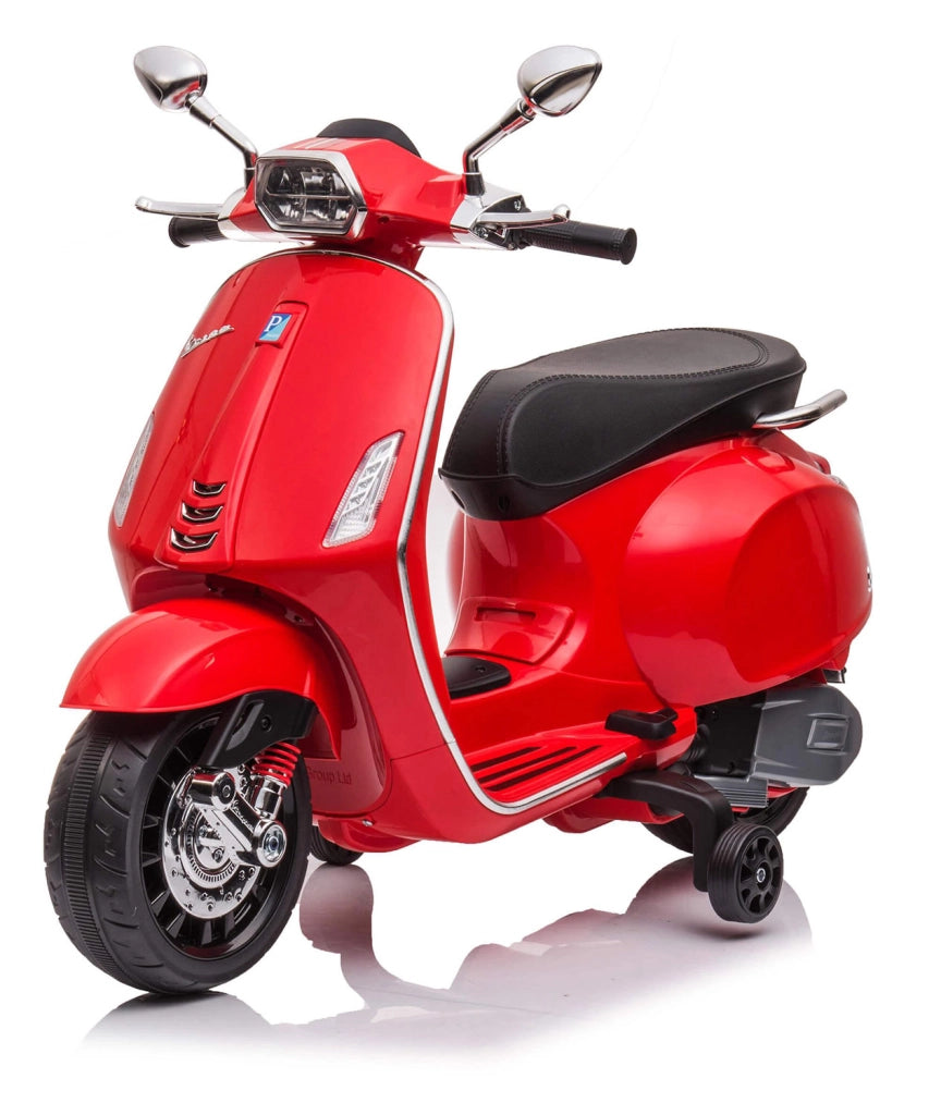 Scooter Elettrico per Bambini Licenza Ufficiale Piaggio Vespa 12V 4,5Ah Rosso