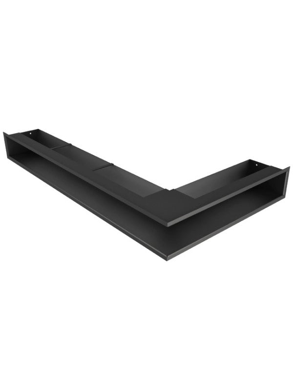 Griglia di ventilazione Angolare per camino 95x800x450 - Loft Angle sinistra nera