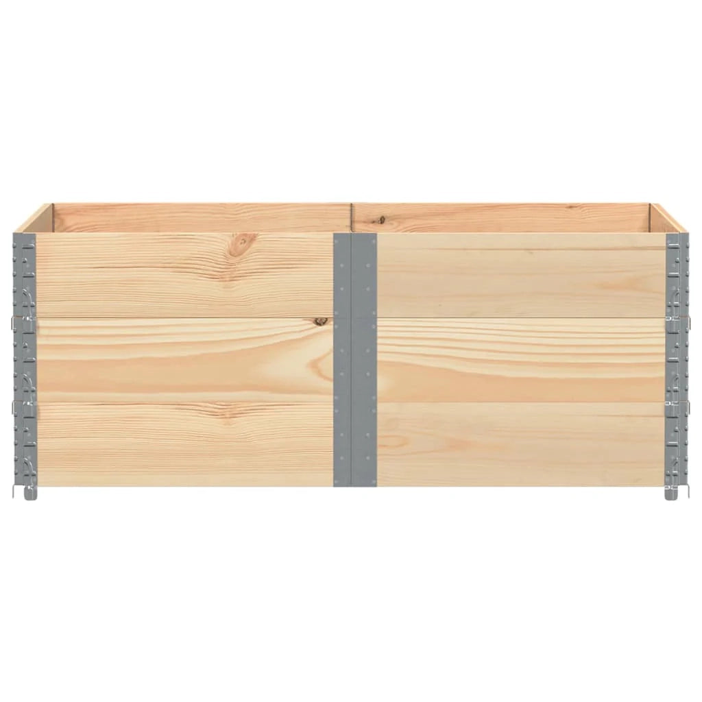 Vassoio per fioriera aiuola rialzata piante fiori terrazza giardino 150 x 100 cm legno di pino massiccio marrone 02_0037414