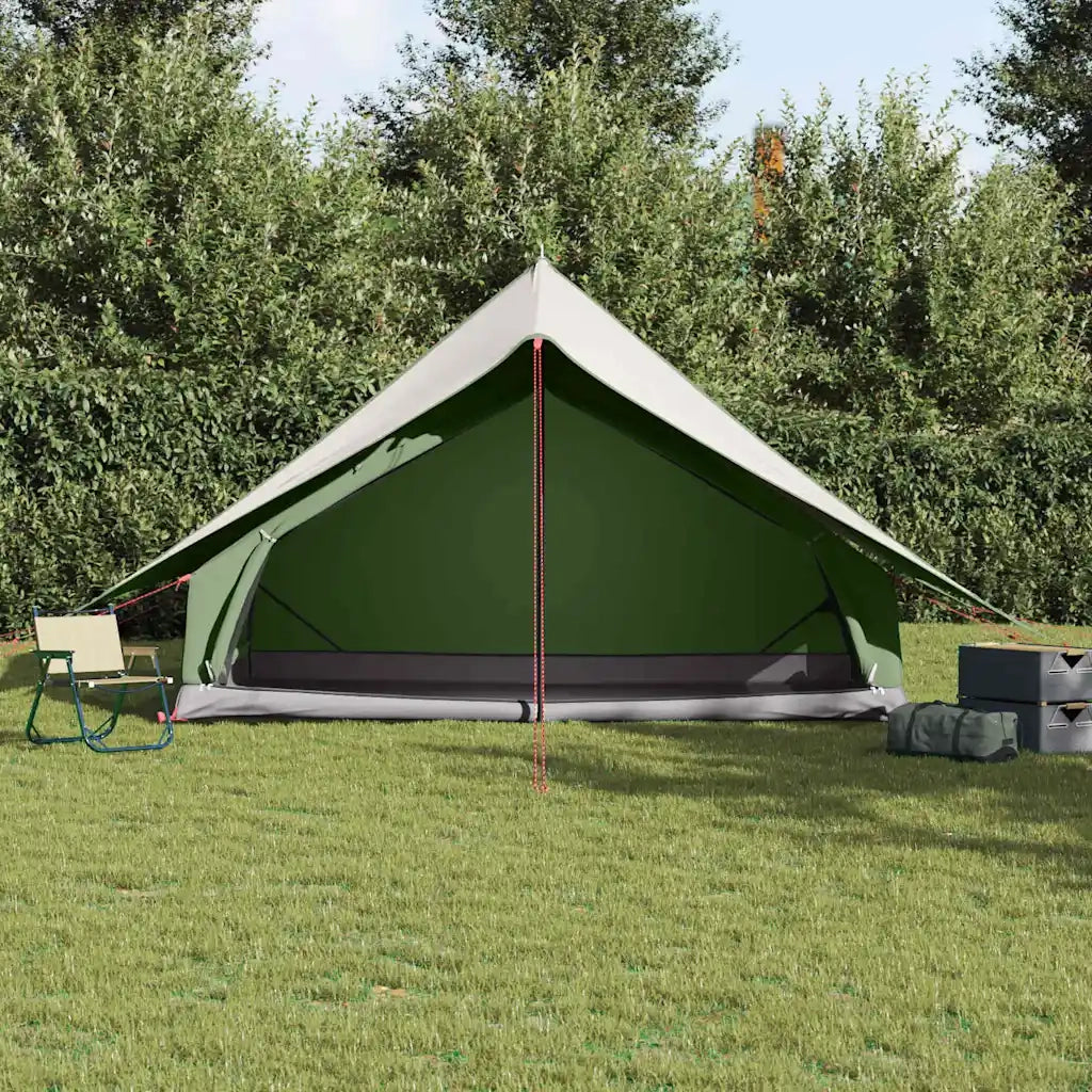 Tenda Familiare con tetto Verde e Bianco 315 x 286 x 200 cm 4100679