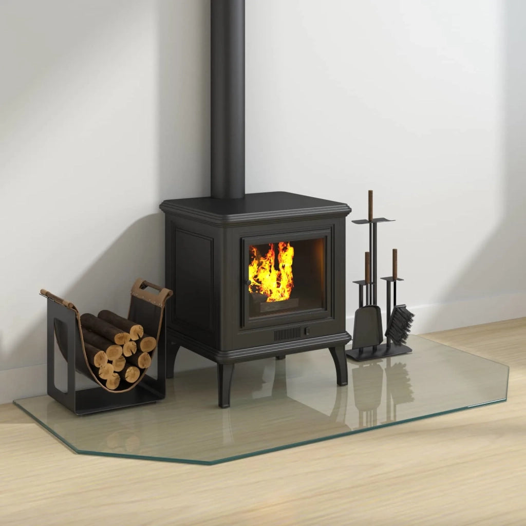 Piastra in vetro per camino Trasparente 120 x 60 cm Vetro 353873