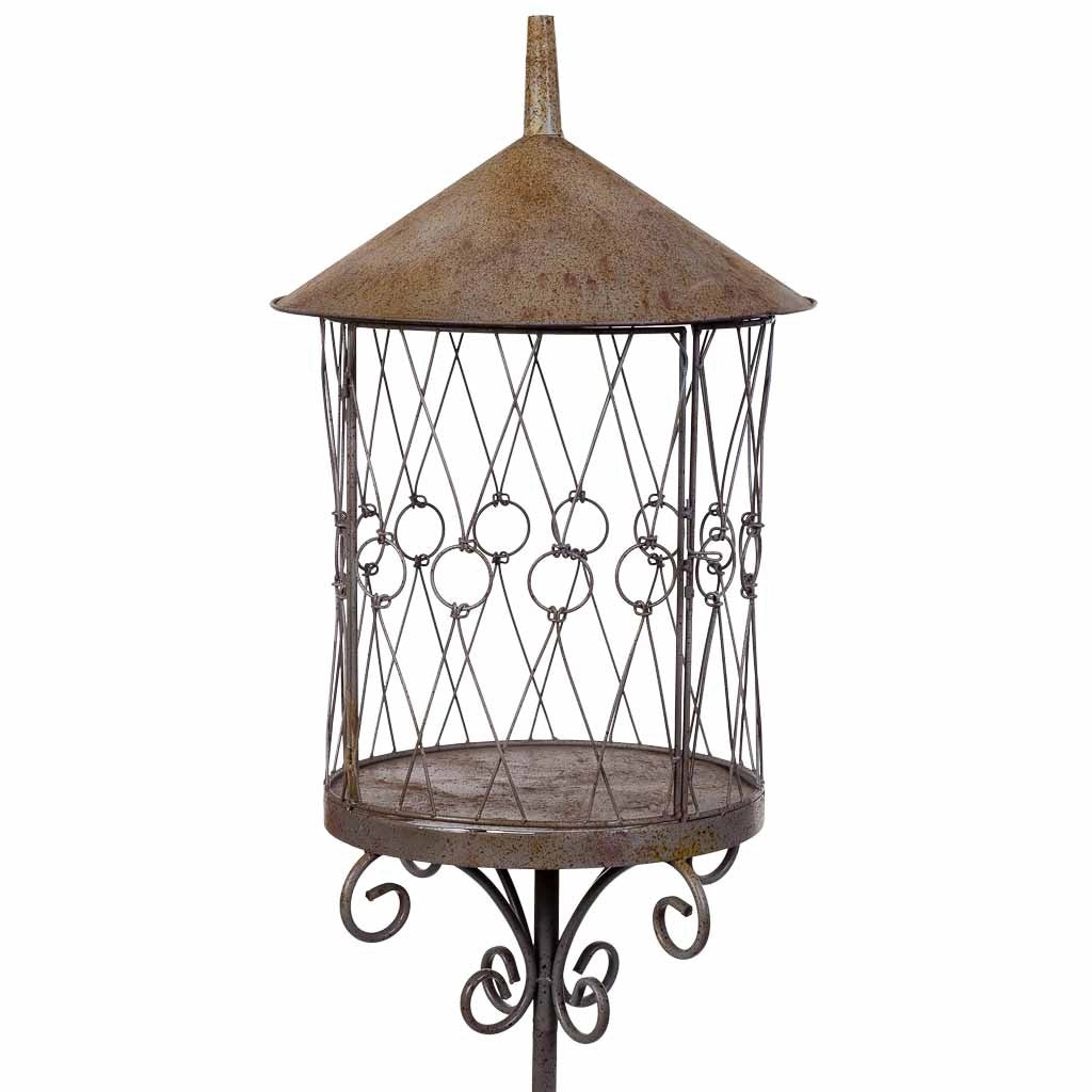 Gabbia decorativa in metallo marrone D45,72x168,91h cm