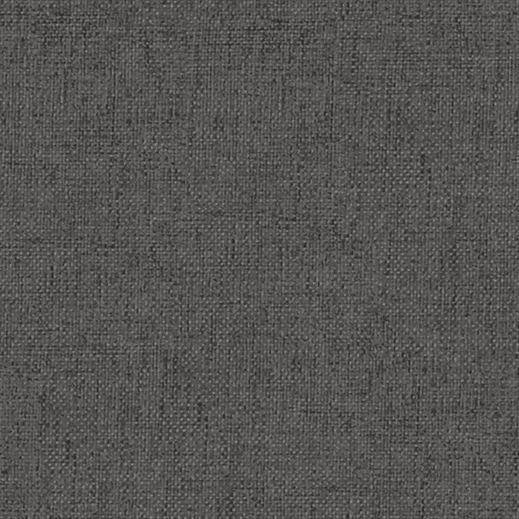 Poggiapiedi Grigio Scuro 45x29,5x35 cm in Tessuto
