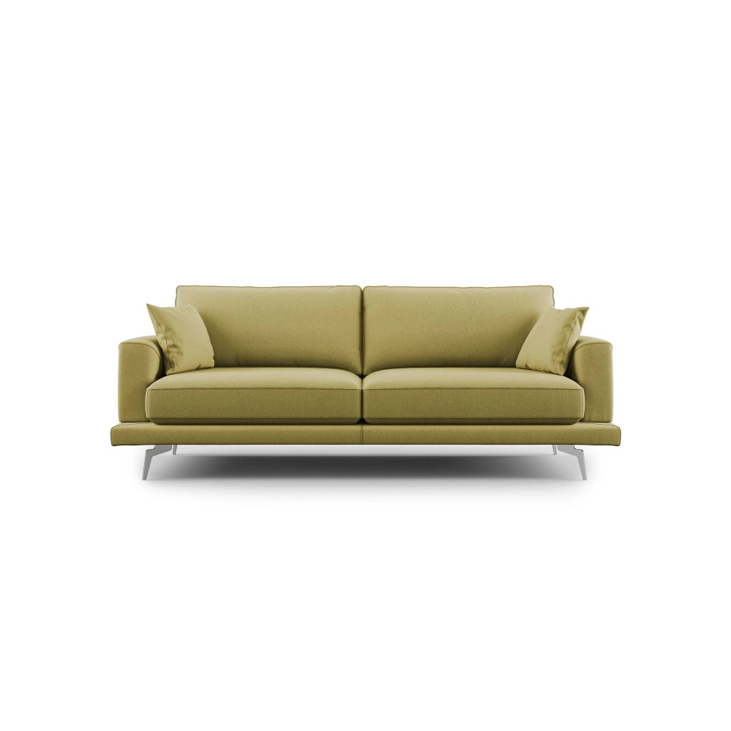 Dorian Divano moderno in tessuto morbido antimacchia T05 178 cm giallo