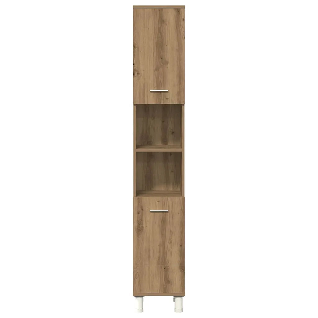 Set Mobili da Bagno 3 pz Rovere Artigianale Legno Multistrato 3328570