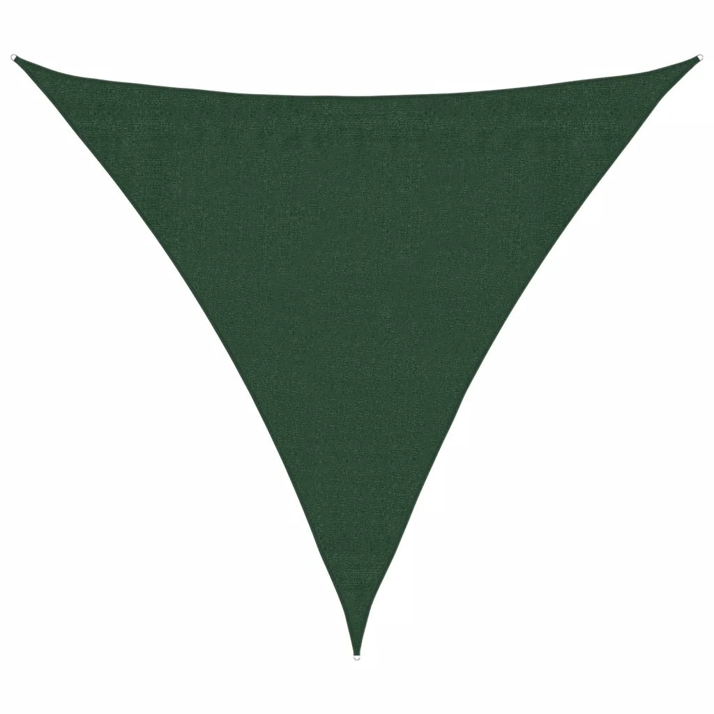 Vela Parasole 160 g/m² Verde Scuro 3,6x3,6x3,6 m in HDPE 311473