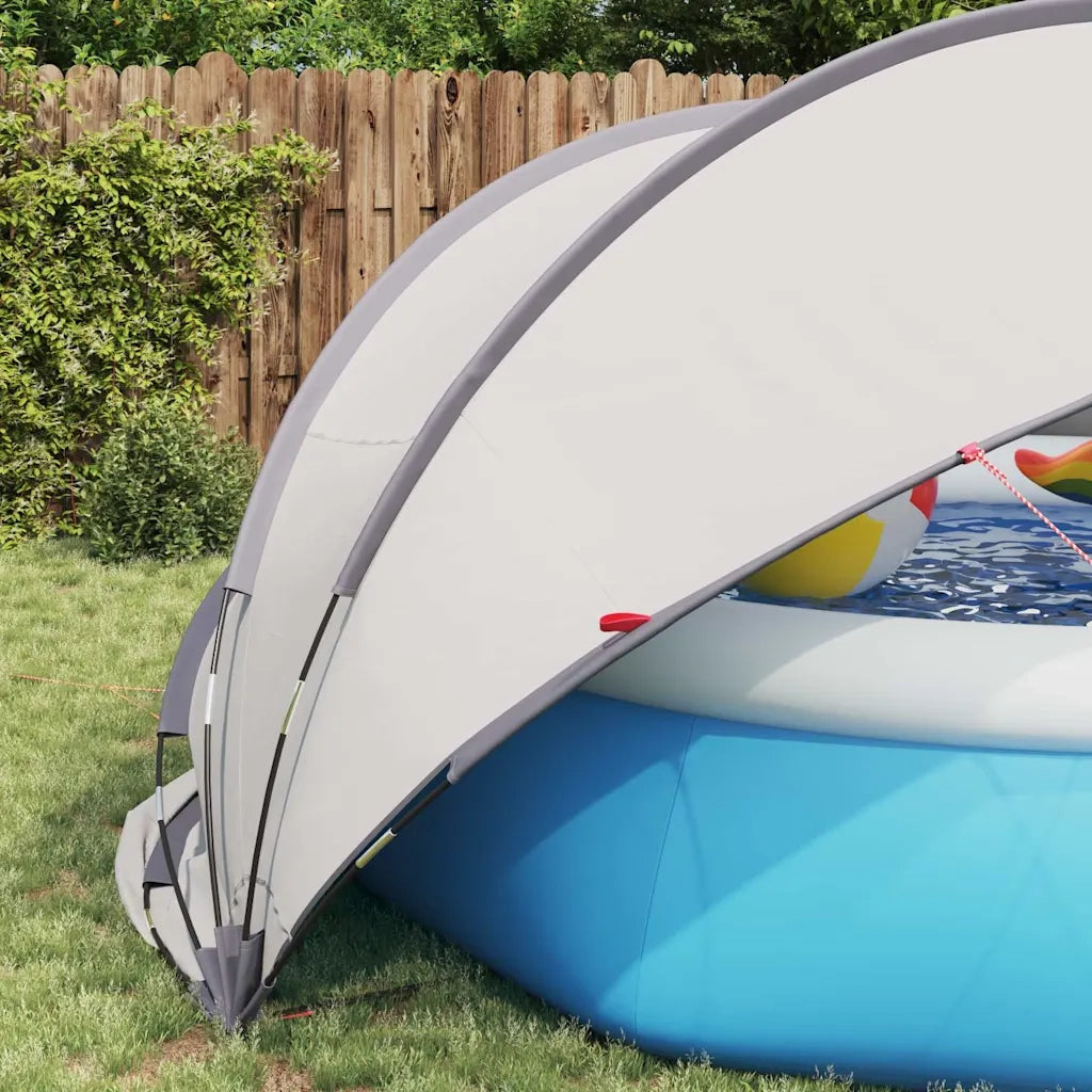 Dome Piscina Grigio e arancione 405 x 405 x 192 cm