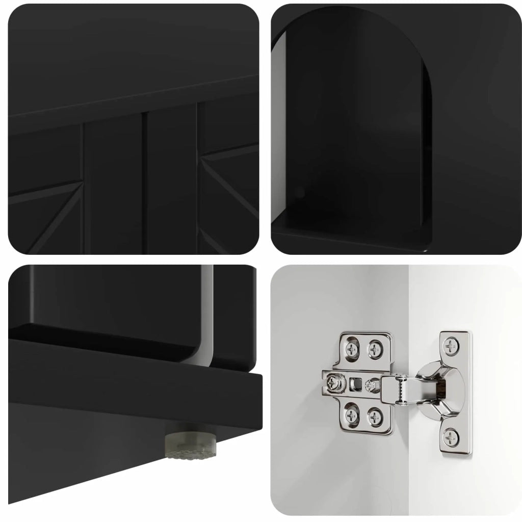 Casa per Gatti Nero 85 x 55 x 50,5 cm Legno multistrato