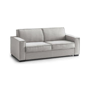 Divano fisso Aglientu, Divano a 2 posti, Made in Italy, SofÒ  Soggiorno in tessuto, con Braccioli slim, cm 160x95h90, Grigio