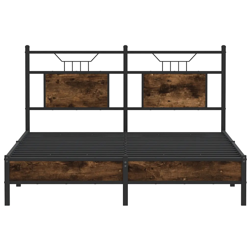 Giroletto senza Materasso Rovere Fumo 140x190 cm in Truciolato