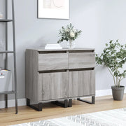 Credenze 2 pz Grigio Sonoma 40x35x70 cm in Legno Multistratocod mxl 128572