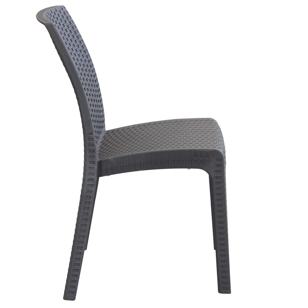 Sedia da Giardino Impilabile in Wicker cm 47x59x86 - VIRGINIA