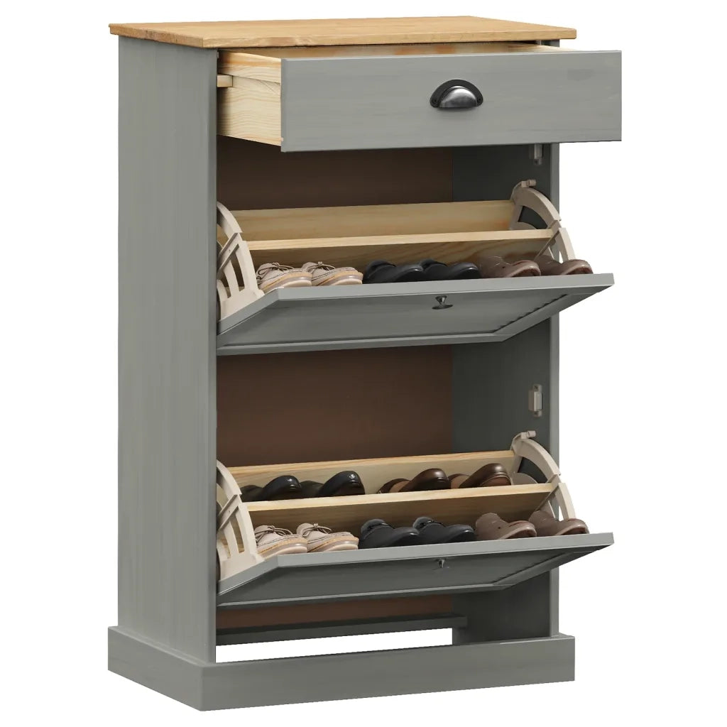 Scarpiera | Mobile per scarpe VIGO 60x35x96 cm in Legno Massello di Pino
