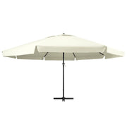 Ombrellone da Giardino Palo in Alluminio 600 cm Bianco Sabbia 47370