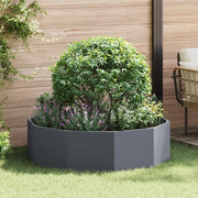 Fioriera Antracite 120 x 120 x 35 cm Acciaio 883726