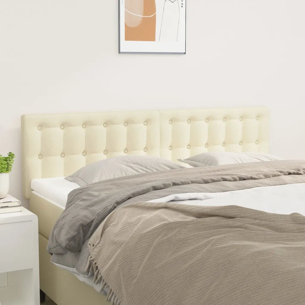 Testiera | Testata Crema 144x5x78/88 cm in Similpelle