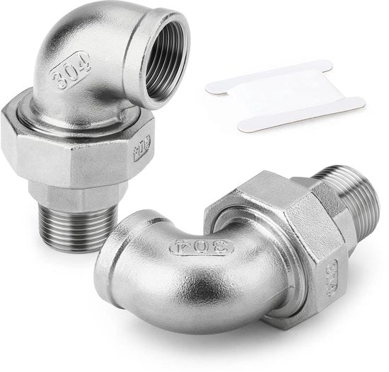 Flessibile Pijpfitting 3/4 BSP - Gomma Geggiato - Manuale/Femminile - Resistente alla Corrosione - Resistente alle Alte Temperature - Con Connettore a Gabbia Profonda