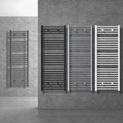 Riscaldatore Bagno Nero Matto 500x1200 mm - Asciugacapelli e Sgommatore
