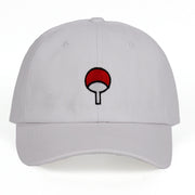 Cappellini da baseball Naruto ricamati, bianchi
