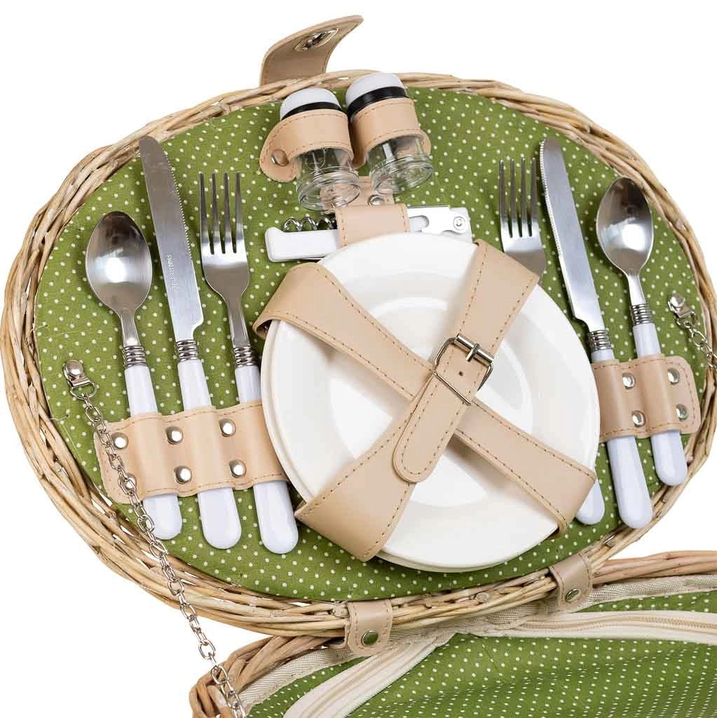 Cesto pic-nic marrone 40x28x25h