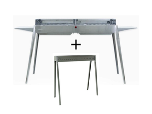 Barbecue a carbone Lisa Etna Maxi in acciaio inox
