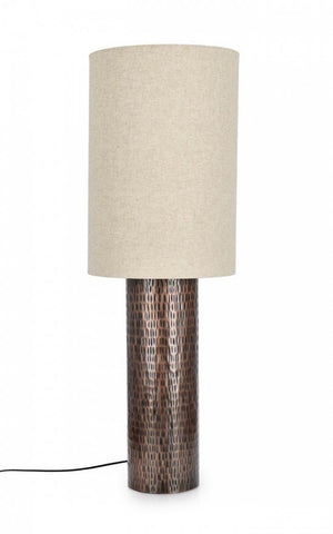 Lampada da Terra Metallo Marrone Moderna H122 cm - DIMITRIOS