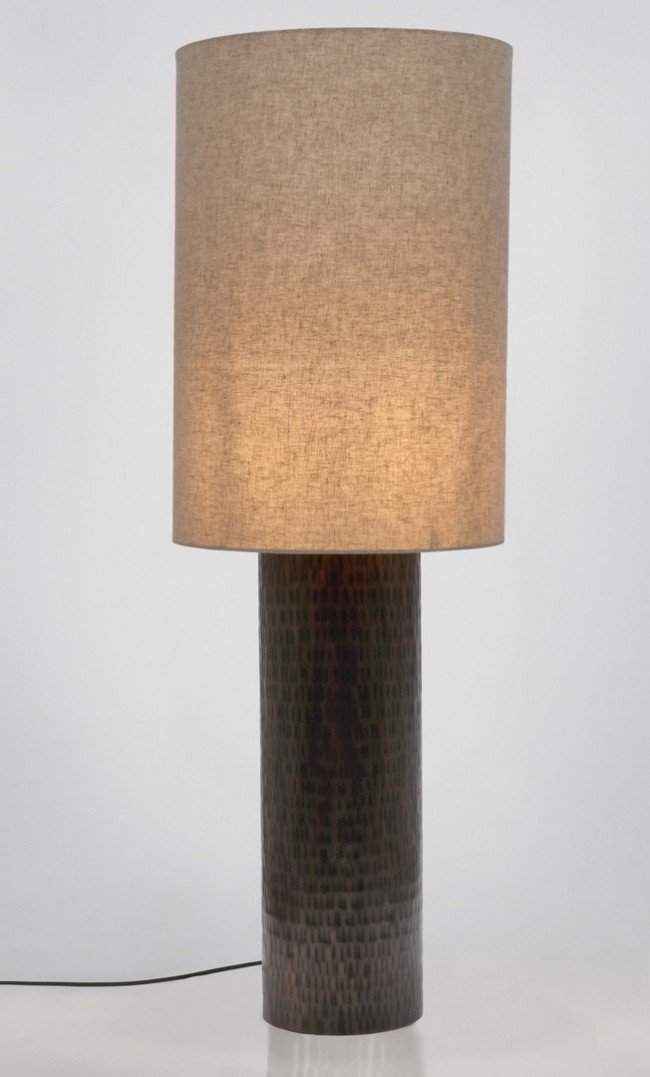 Lampada da Terra Metallo Marrone Moderna H122 cm - DIMITRIOS